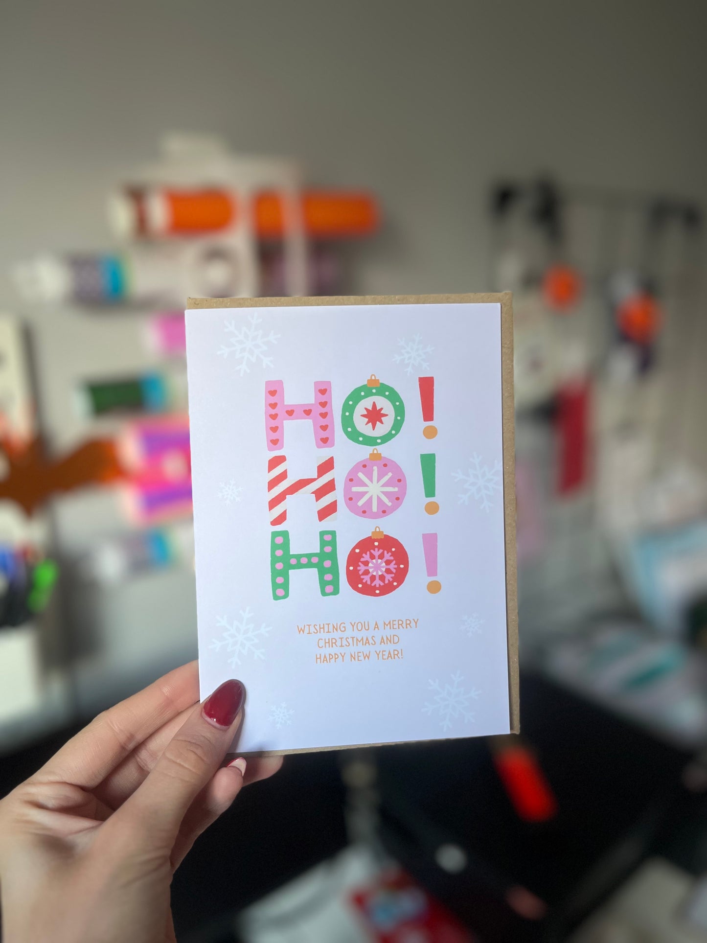 Ho Ho Ho Christmas Card