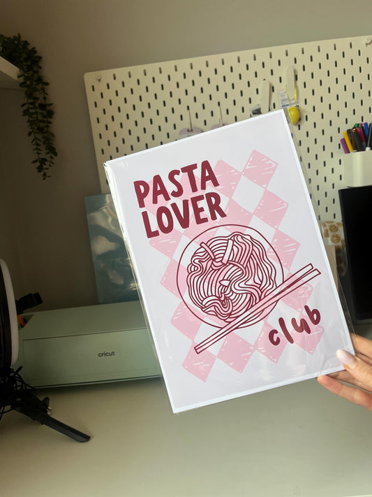 A4 wall print - Pasta lover
