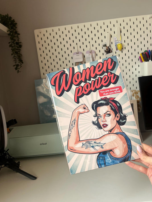 A4 wall print - women super power