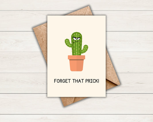 Forget that Prick | Divorce Breakup Card | Celebration