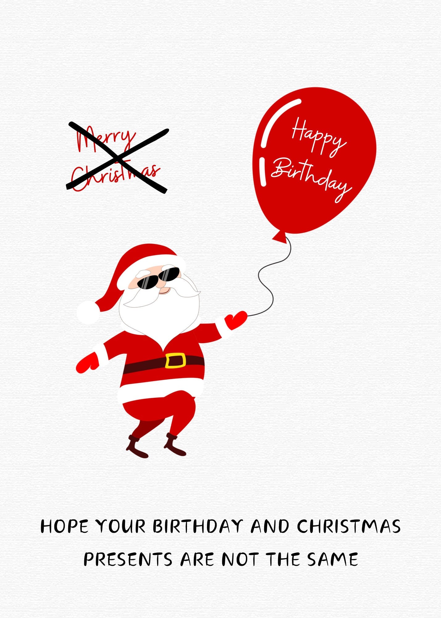 Christmas birthday card | Happy Christmas | Greeting Card