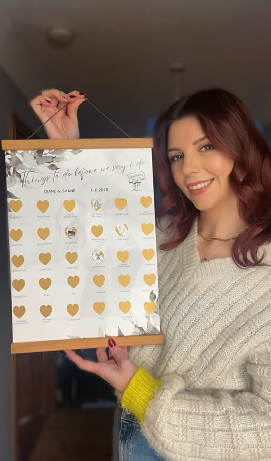 Wedding Scratch off Checklist