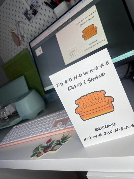 PERSONALISED New Home Card Greeting Card | Friends edition