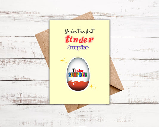 Tinder Greeting Card | Funny | Celebration | Anniversary couple