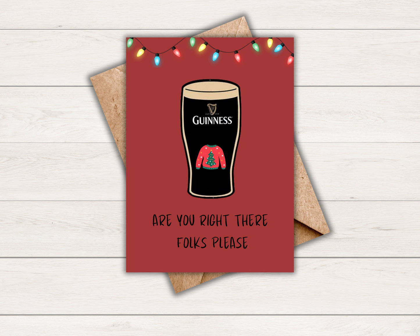 Funny Irish Christmas Card | Happy Christmas | Greeting Card