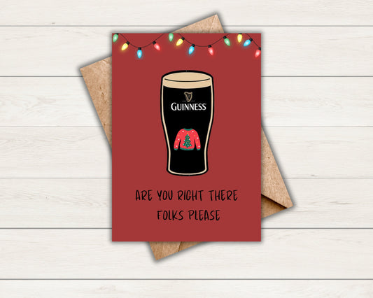 Funny Irish Christmas Card | Happy Christmas | Greeting Card