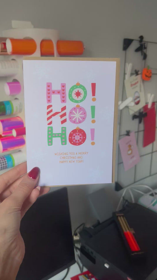 Ho Ho Ho Christmas Card
